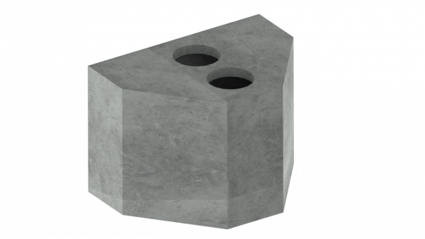 Pozo de concreto hidráulico de alta tensión